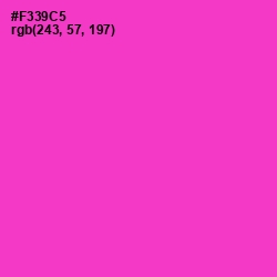 #F339C5 - Razzle Dazzle Rose Color Image