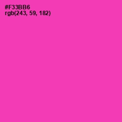 #F33BB6 - Persian Rose Color Image