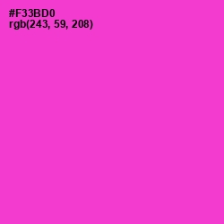 #F33BD0 - Razzle Dazzle Rose Color Image