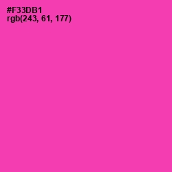 #F33DB1 - Persian Rose Color Image