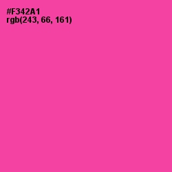 #F342A1 - Brilliant Rose Color Image