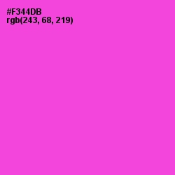 #F344DB - Orchid Color Image