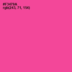 #F3479A - Violet Red Color Image