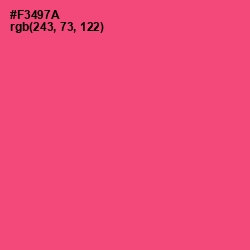 #F3497A - Wild Watermelon Color Image