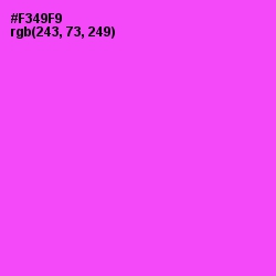 #F349F9 - Pink Flamingo Color Image