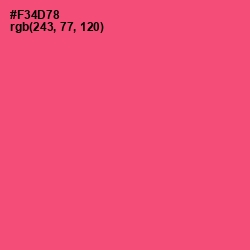 #F34D78 - Wild Watermelon Color Image