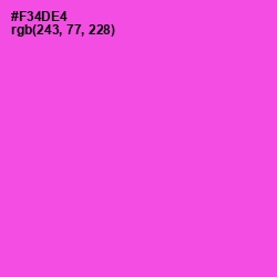 #F34DE4 - Pink Flamingo Color Image