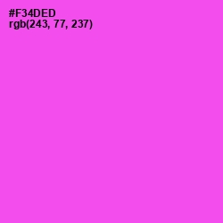 #F34DED - Pink Flamingo Color Image