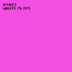 #F34FE3 - Pink Flamingo Color Image