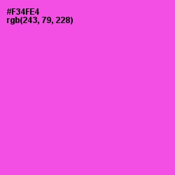 #F34FE4 - Pink Flamingo Color Image