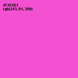 #F351D1 - Orchid Color Image