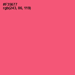 #F35677 - Wild Watermelon Color Image