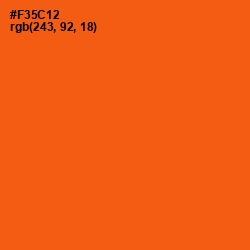 #F35C12 - Trinidad Color Image