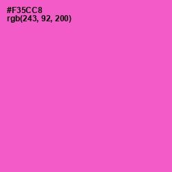 #F35CC8 - Orchid Color Image
