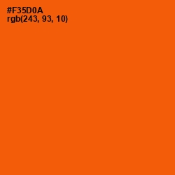 #F35D0A - International Orange Color Image