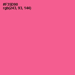 #F35D90 - French Rose Color Image