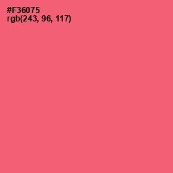 #F36075 - Brink Pink Color Image