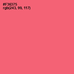 #F36375 - Brink Pink Color Image