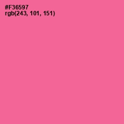 #F36597 - Deep Blush Color Image
