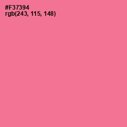 #F37394 - Deep Blush Color Image