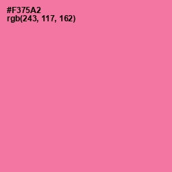 #F375A2 - Hot Pink Color Image
