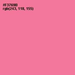 #F3769B - Deep Blush Color Image