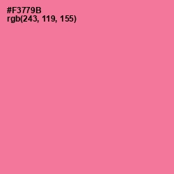 #F3779B - Deep Blush Color Image