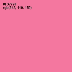 #F3779F - Deep Blush Color Image