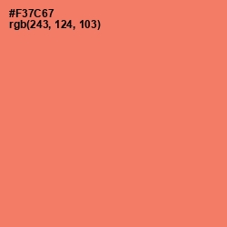 #F37C67 - Sunglo Color Image