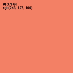 #F37F64 - Sunglo Color Image