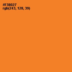 #F38027 - Carrot Orange Color Image