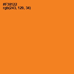 #F38122 - Carrot Orange Color Image