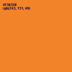 #F38328 - Carrot Orange Color Image