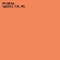 #F3865A - Tan Hide Color Image