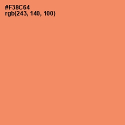 #F38C64 - Salmon Color Image