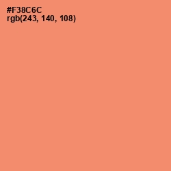 #F38C6C - Salmon Color Image