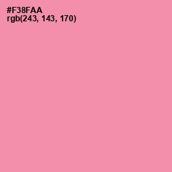 #F38FAA - Tickle Me Pink Color Image