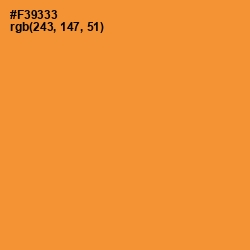 #F39333 - Neon Carrot Color Image