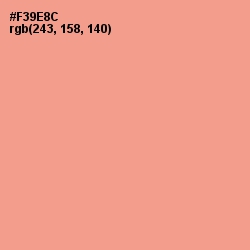 #F39E8C - Vivid Tangerine Color Image