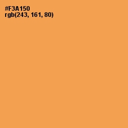 #F3A150 - Yellow Orange Color Image