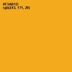 #F3AB1D - Buttercup Color Image