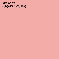 #F3ACA7 - Rose Bud Color Image