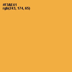 #F3AE41 - Yellow Orange Color Image