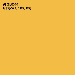 #F3BC44 - Casablanca Color Image