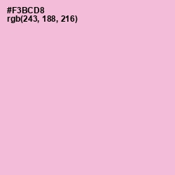 #F3BCD8 - Cupid Color Image