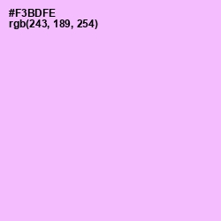 #F3BDFE - Mauve Color Image