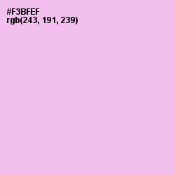 #F3BFEF - Mauve Color Image