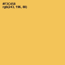 #F3C458 - Cream Can Color Image