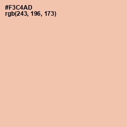 #F3C4AD - Wax Flower Color Image
