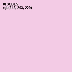 #F3CBE5 - Classic Rose Color Image